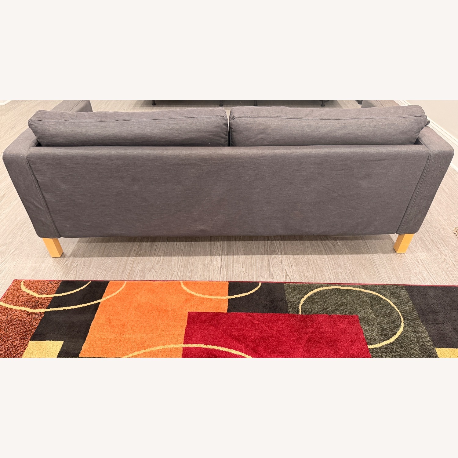 IKEA Dark Gray Fabric 3+ Seater Sofa - image-4
