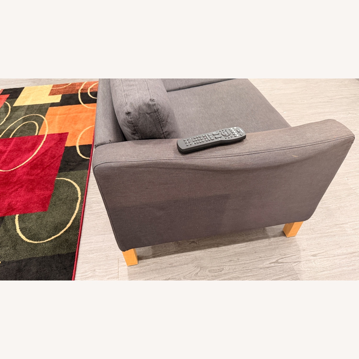 IKEA Dark Gray Fabric 3+ Seater Sofa - image-3