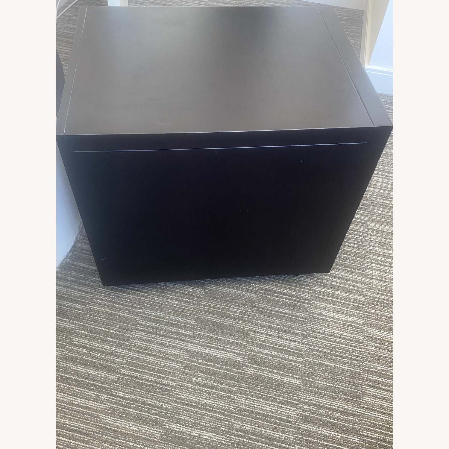 Black 2-Drawer Wood File Cabinet - image-3