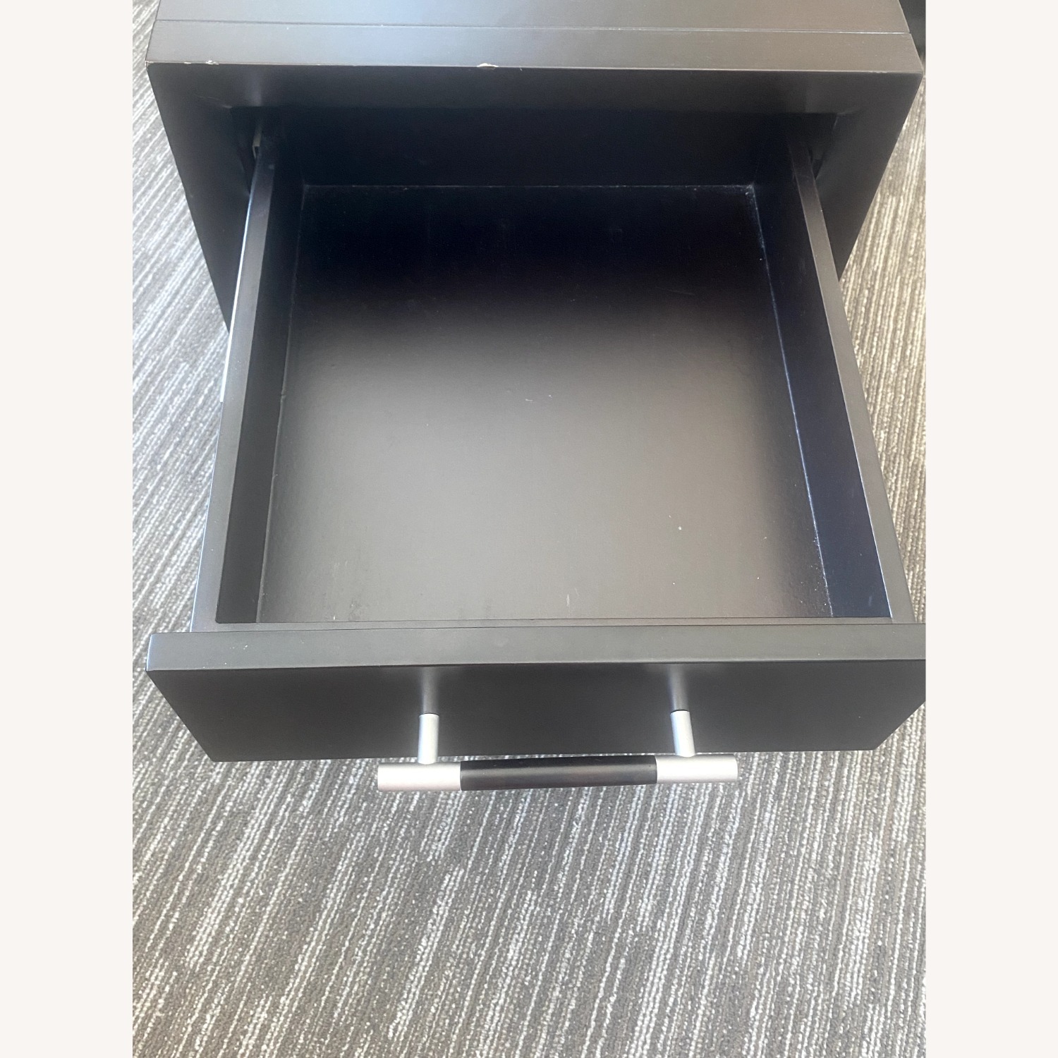 Black 2-Drawer Wood File Cabinet - image-5
