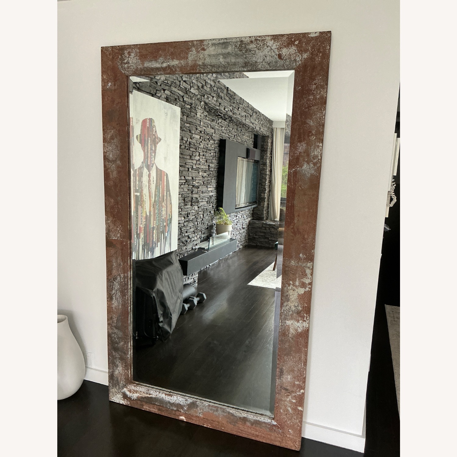 Arhaus Caspian Natural Metal Floor Mirror - image-3