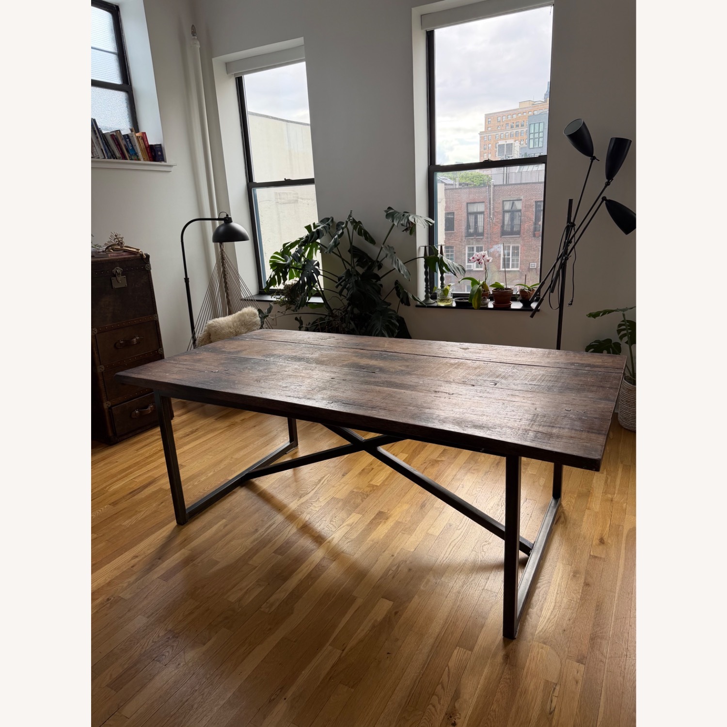 ABC Carpet and Home Dark Brown Wood Dining Table - image-4