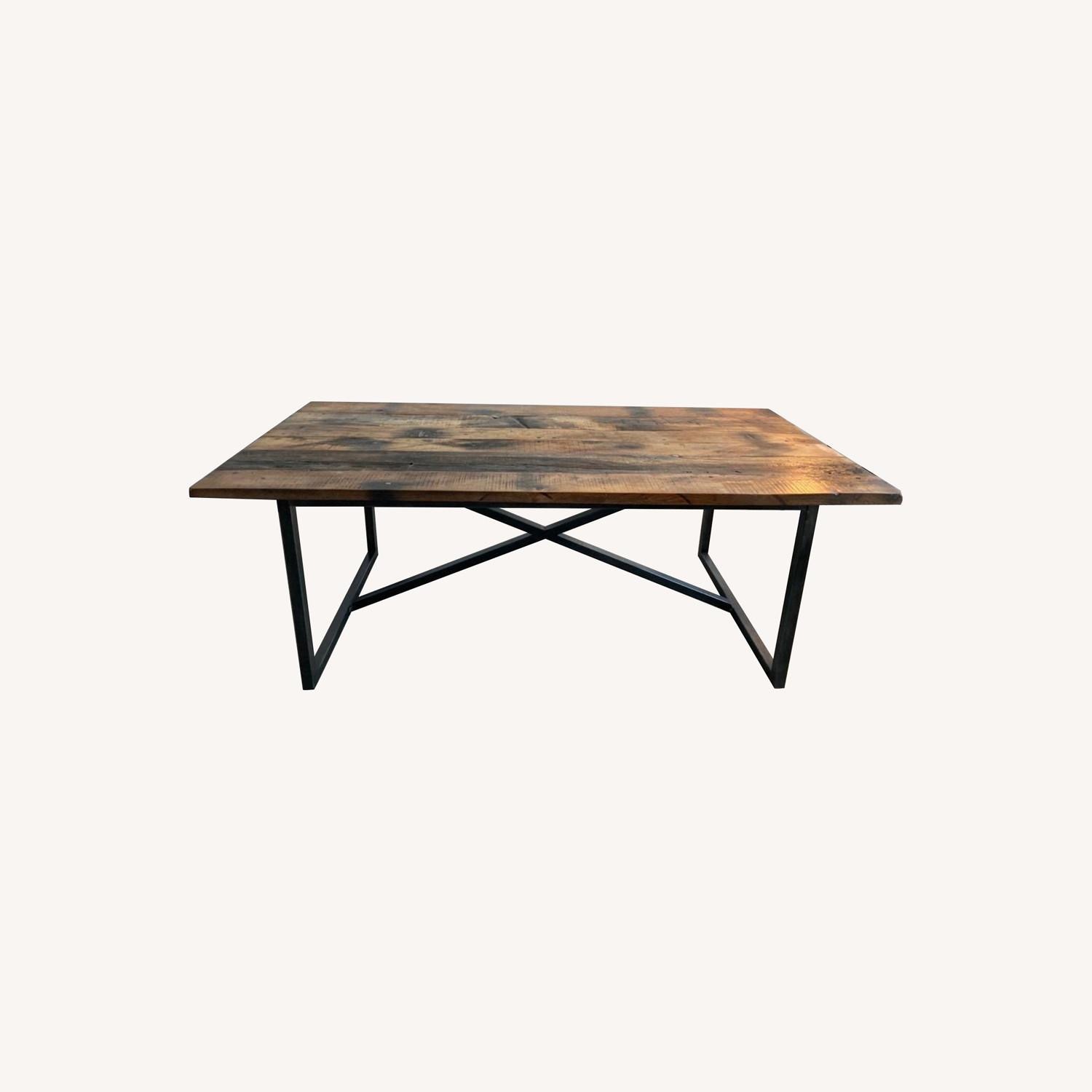 ABC Carpet and Home Dark Brown Wood Dining Table - image-1