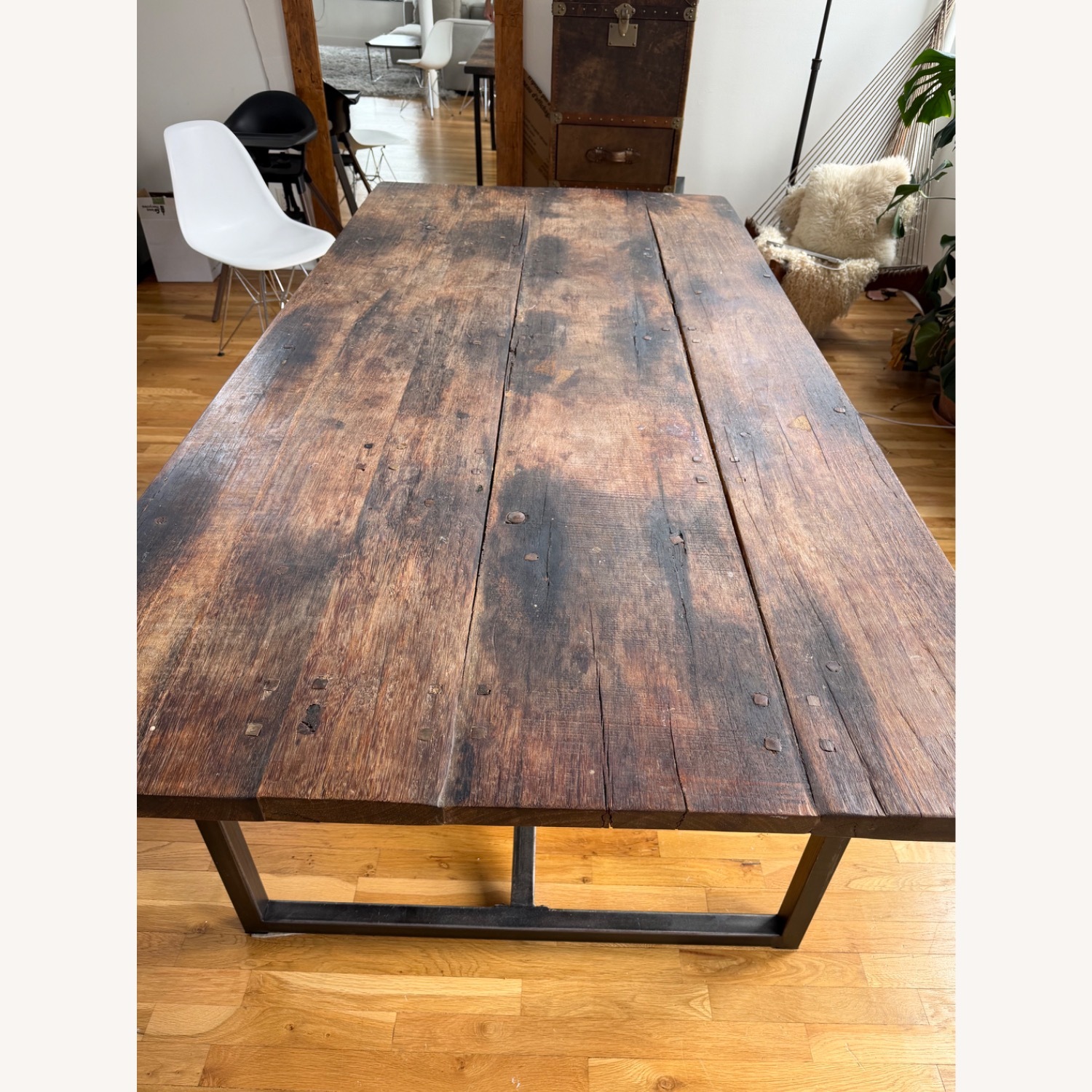 ABC Carpet and Home Dark Brown Wood Dining Table - image-3