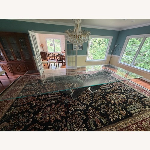Used Cattelan Italia Hystrix Glass Dining Table  for sale on AptDeco