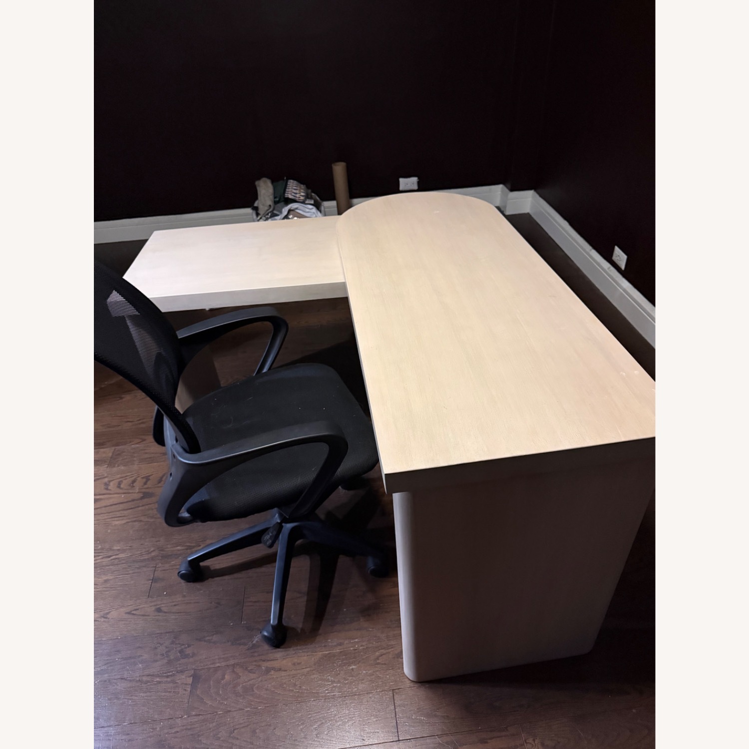 Pottery Barn Cayman L-Shape Rotating Desk - image-1