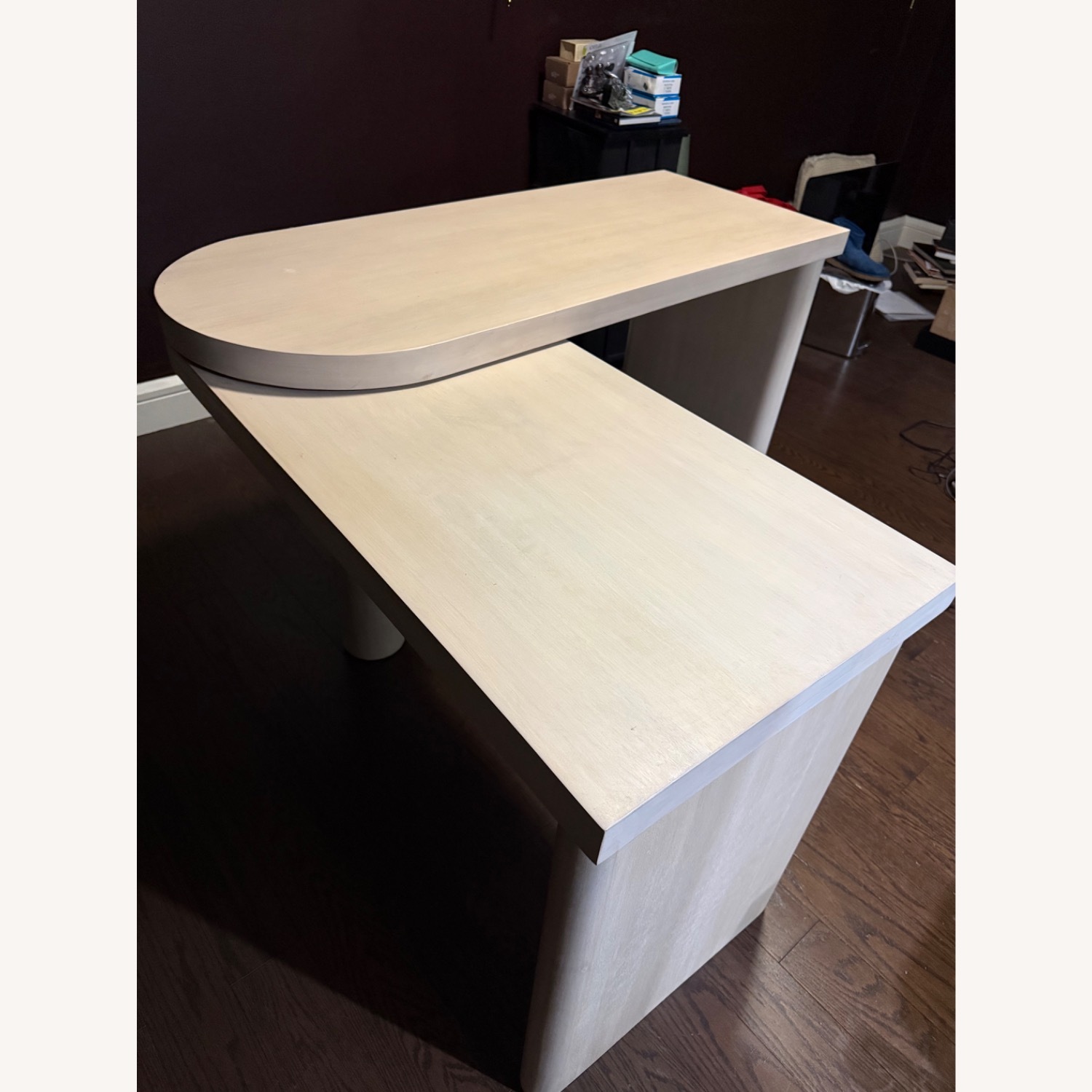 Pottery Barn Cayman L-Shape Rotating Desk - image-2