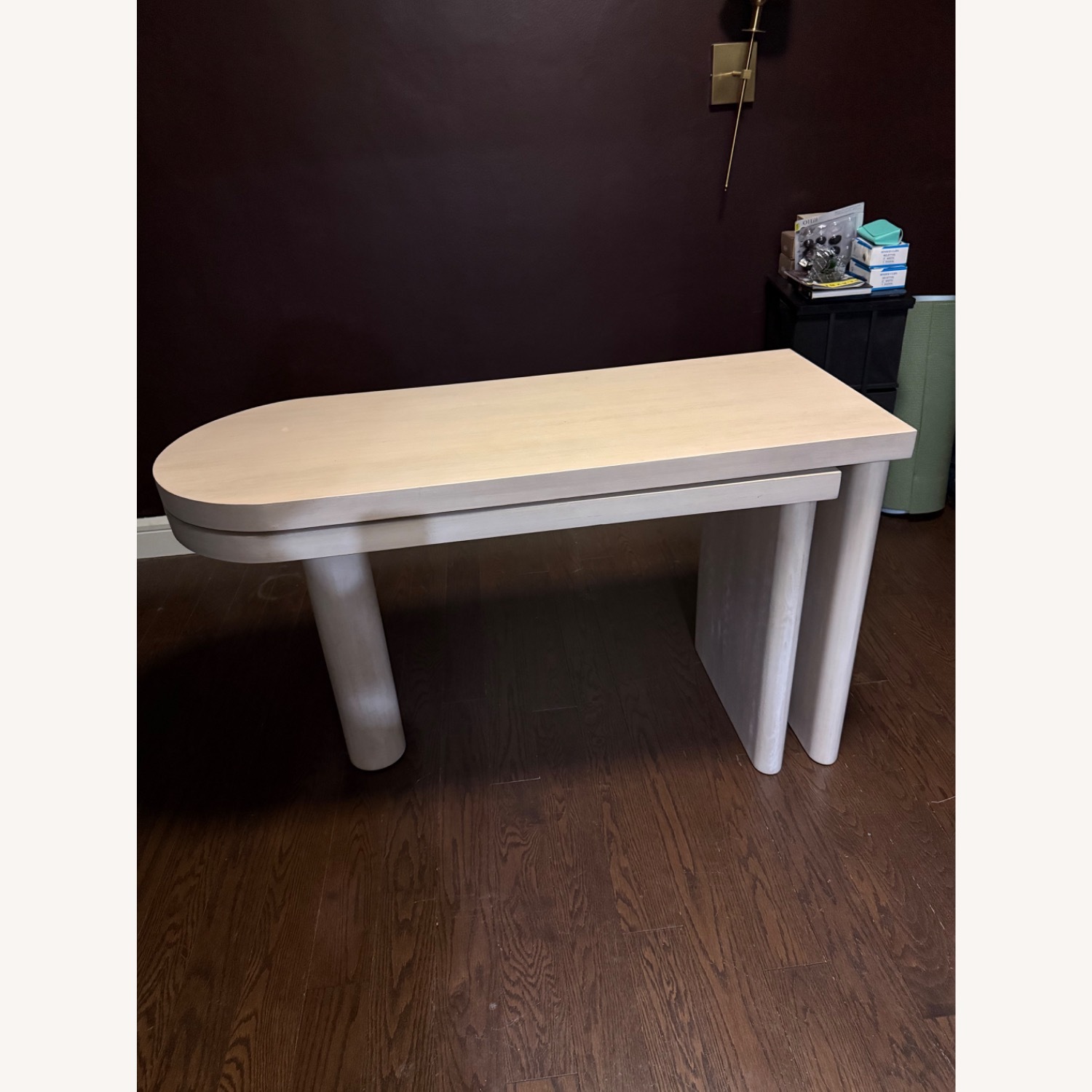 Pottery Barn Cayman L-Shape Rotating Desk - image-3