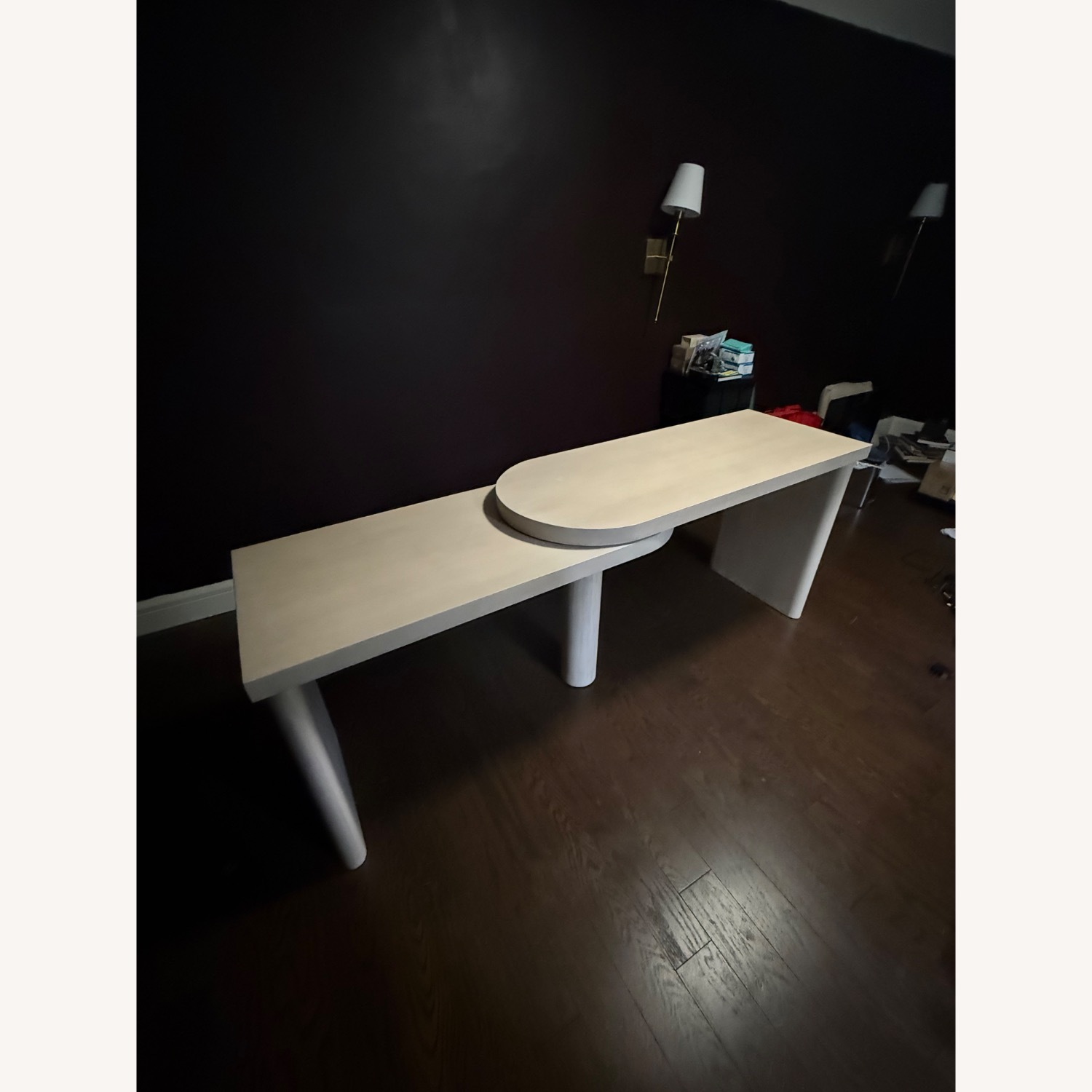 Pottery Barn Cayman L-Shape Rotating Desk - image-5