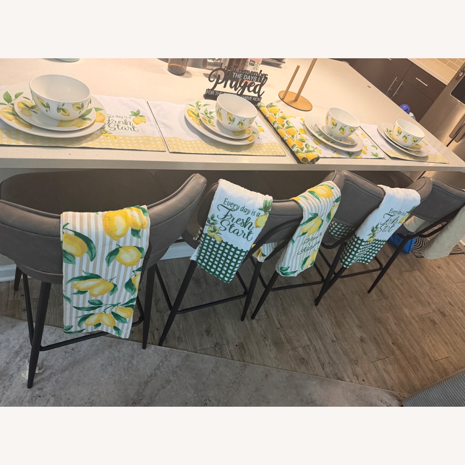 Amazon Light Gray Stools - image-2