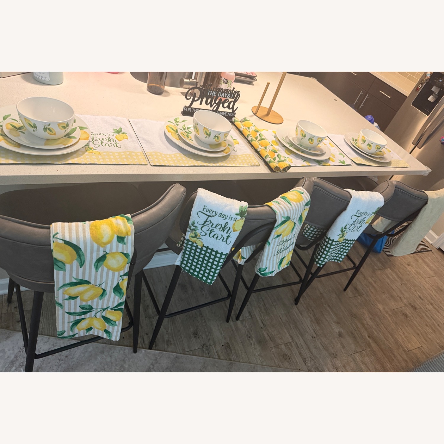Amazon Light Gray Stools - image-3