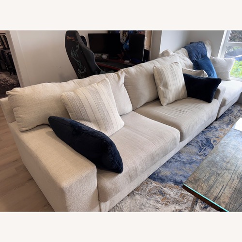 Used Ashley Furniture Maggie Couch with Ottoman for sale on AptDeco