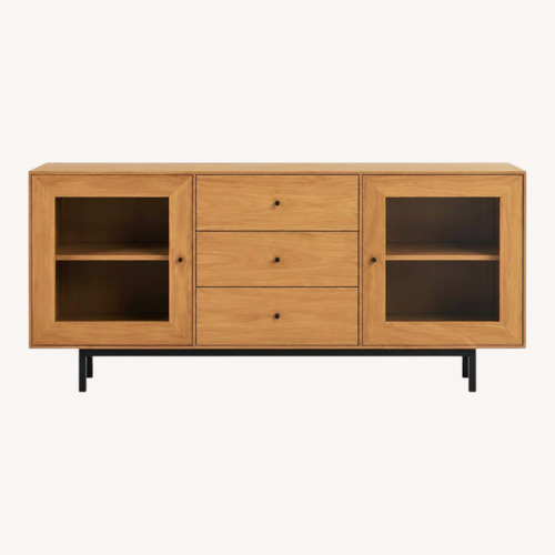 Used Room & Board Light Brown Wood Media Storage for sale on AptDeco