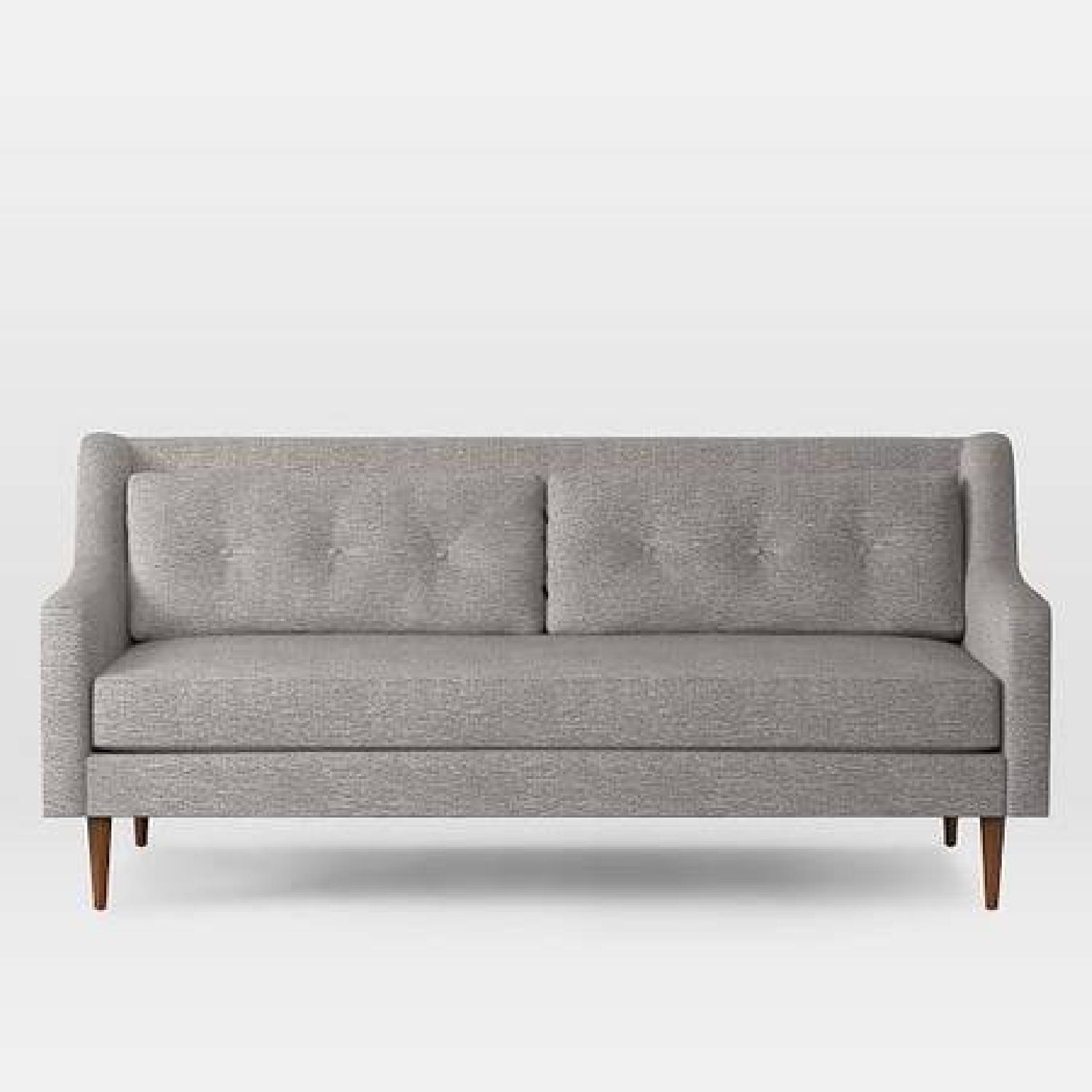 West Elm Crosby Light Gray Fabric Sofa - image-5