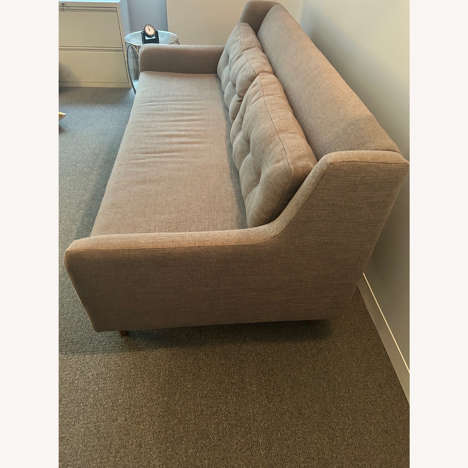 West Elm Crosby Light Gray Fabric Sofa - image-2