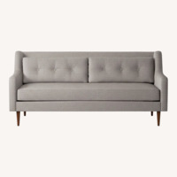 West Elm Crosby Light Gray Fabric Sofa