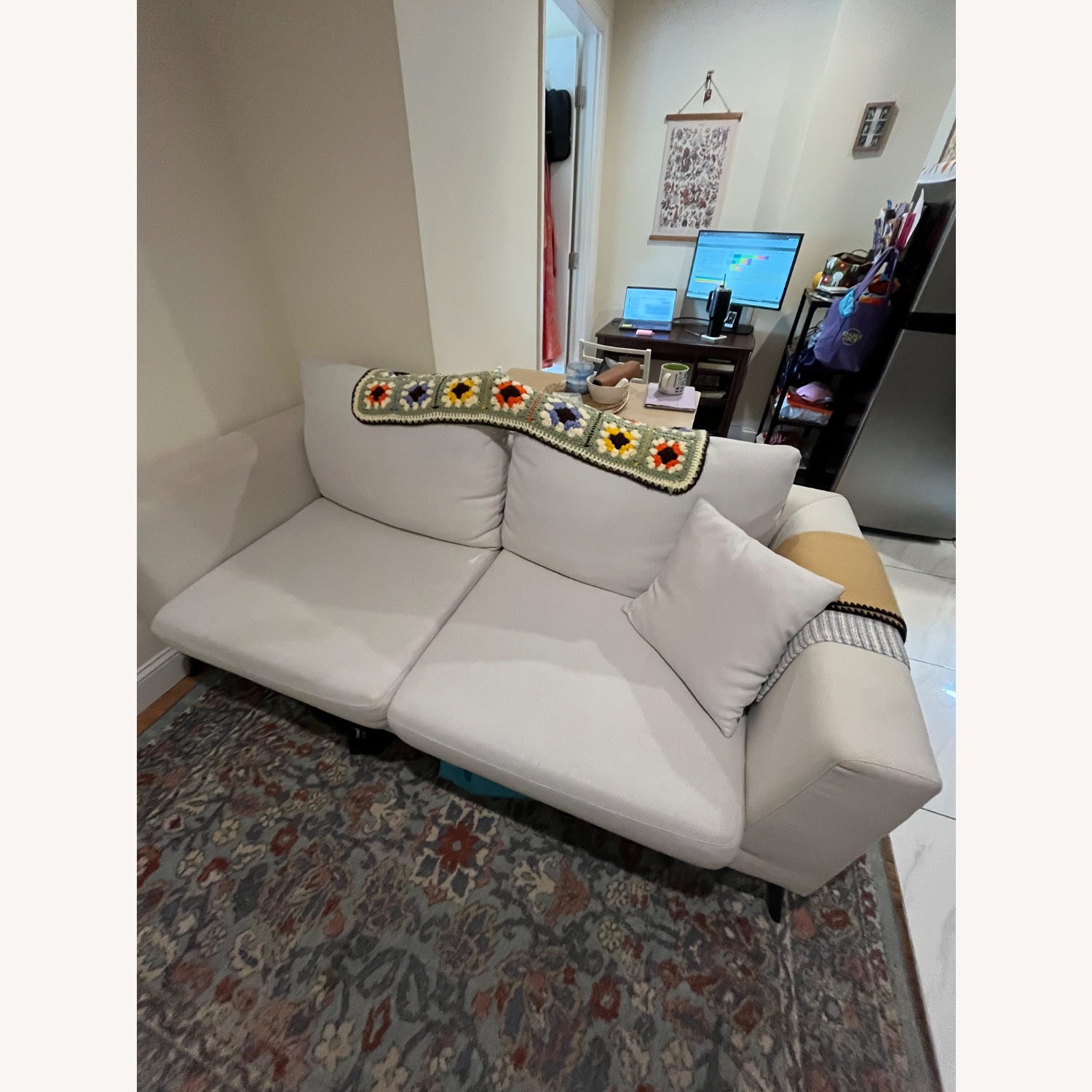 Wayfair Natural Fabric 2 Seater Sofa - image-2