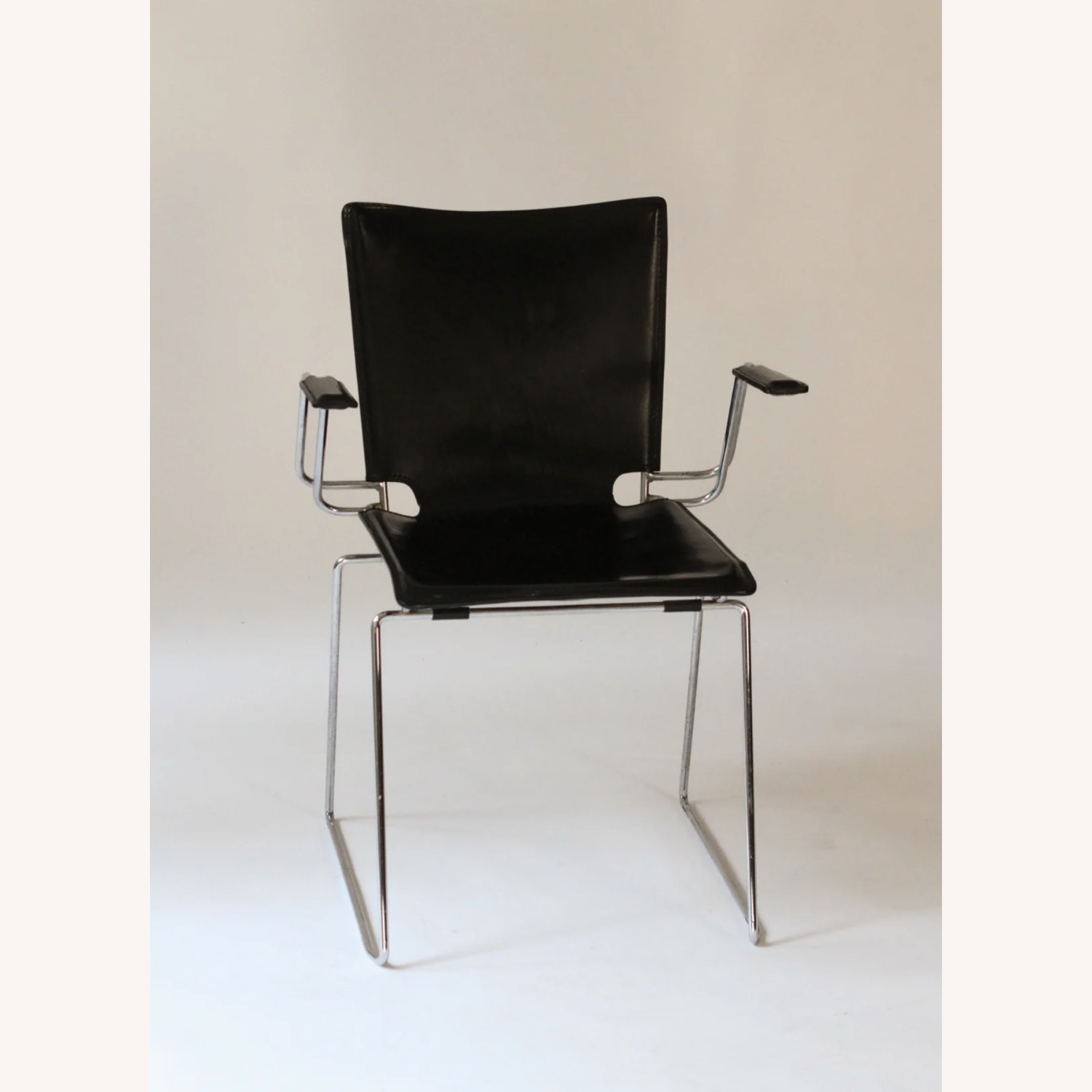 Vintage ICF Pelle Contemporary Chairs Set of 10 - image-1