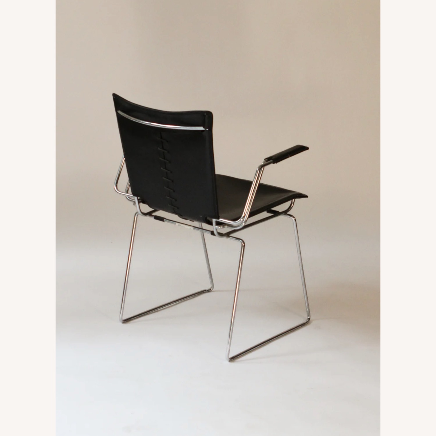 Vintage ICF Pelle Contemporary Chairs Set of 10 - image-6