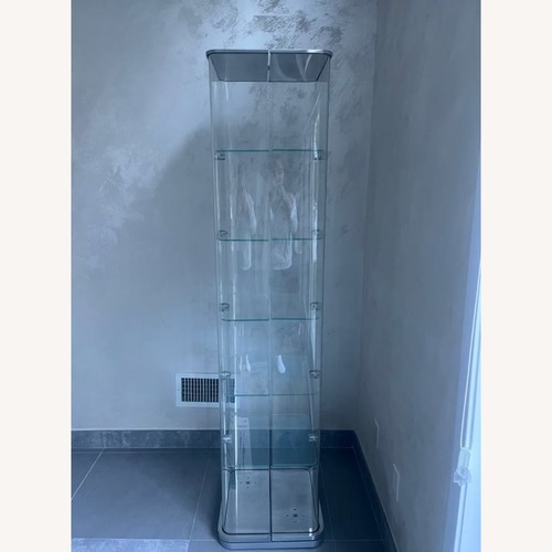 Used FIAM Italia Transparent Glass Bookcase for sale on AptDeco
