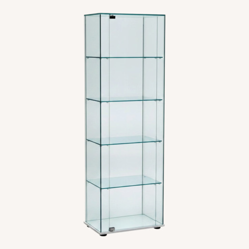 Used FIAM Italia Transparent Glass Bookcase for sale on AptDeco