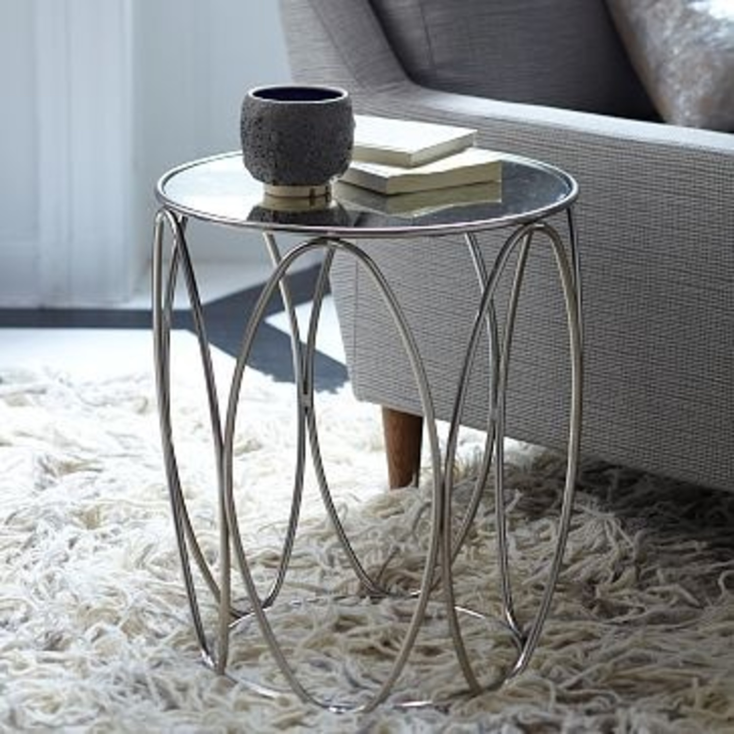 West Elm Oval Rings Side Table - image-4
