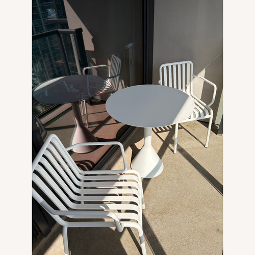 Used Design Within Reach White Metal Patio Furniture for sale on AptDeco