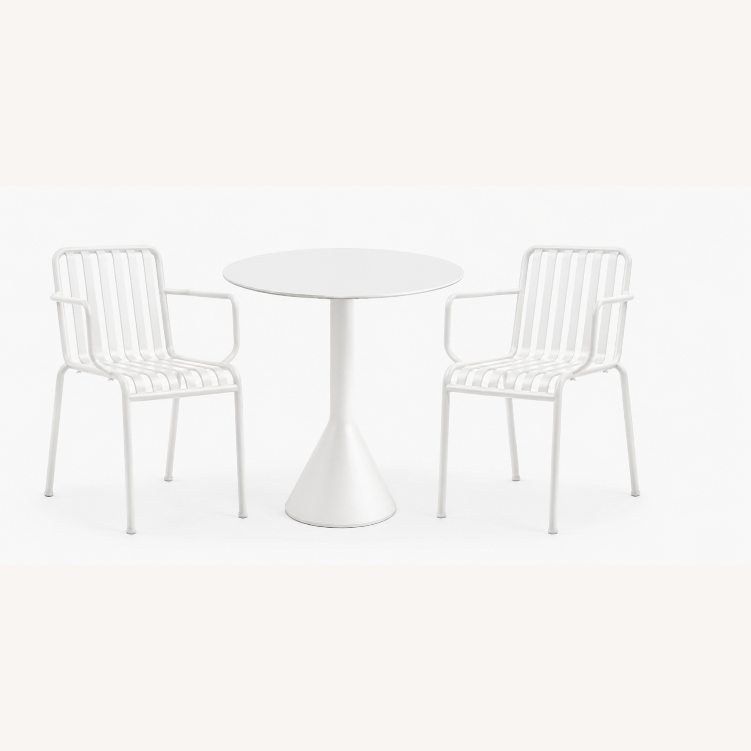Design Within Reach White Metal Patio Furniture - image-5