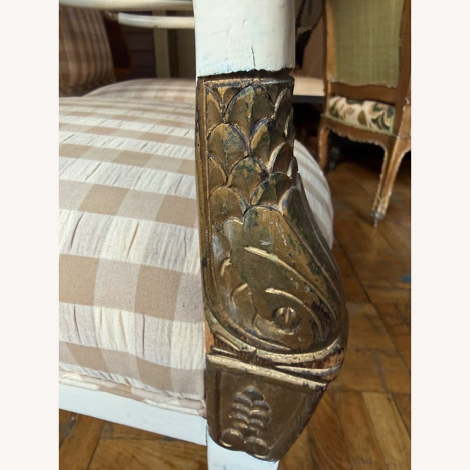 Four Chairs Wood Carved - image-5