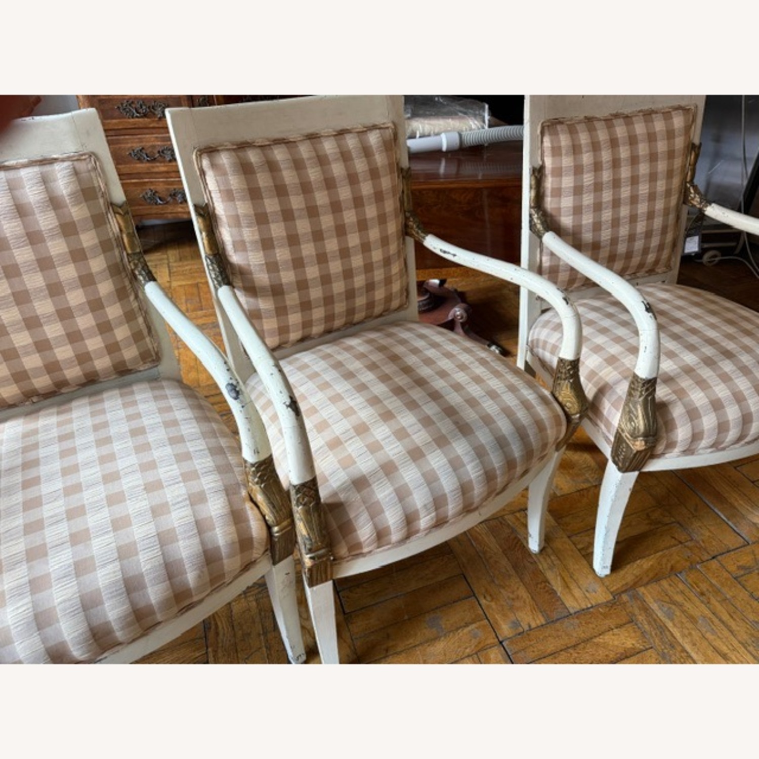 Four Chairs Wood Carved - image-3