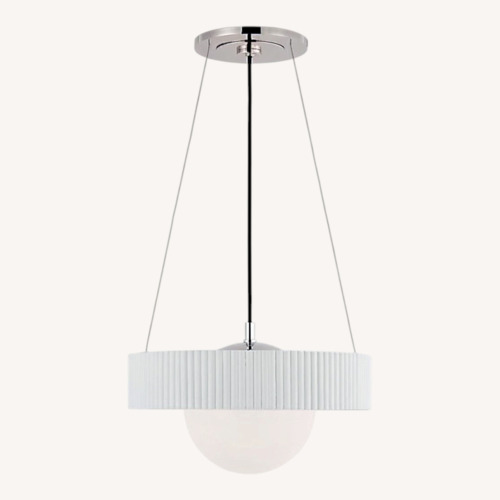Used Visual Comfort Arena 18" Ring and Globe Chandelier for sale on AptDeco