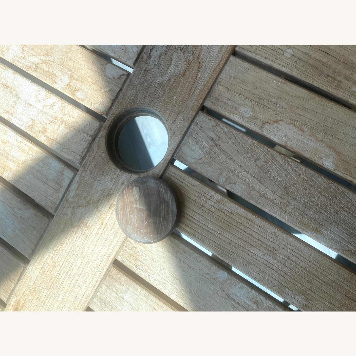 Goster Light Brown Outdoor Dining Table - image-3
