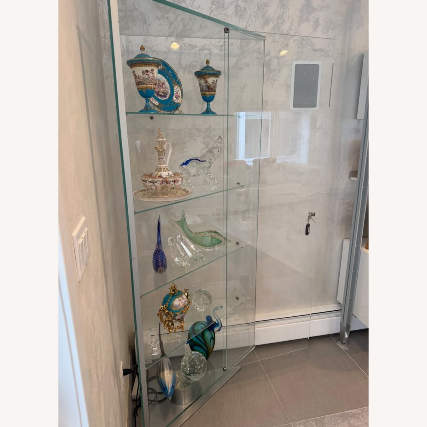 FIAM Italia Transparent Glass Bookcase - image-2