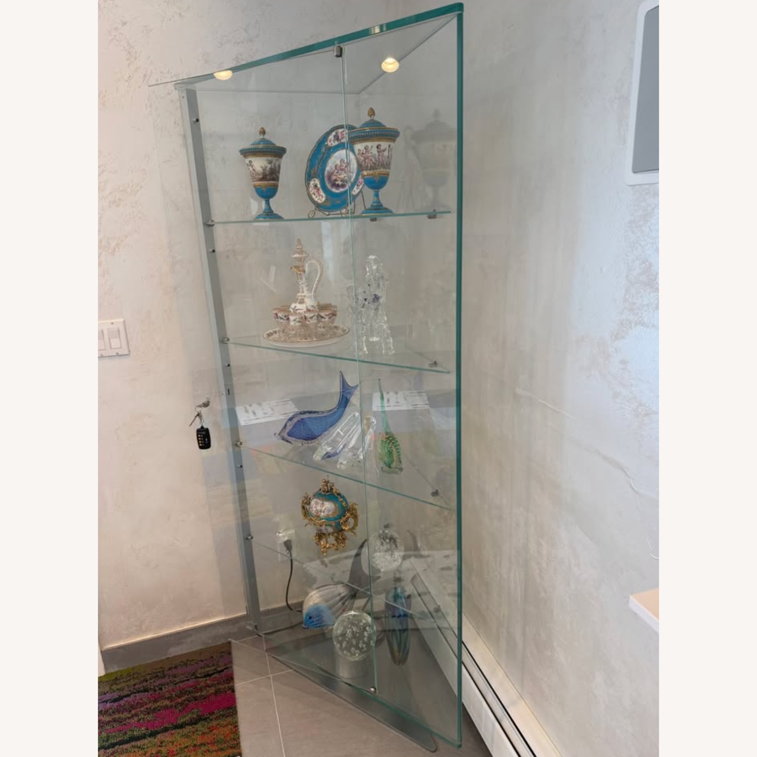 FIAM Italia Transparent Glass Bookcase - image-3