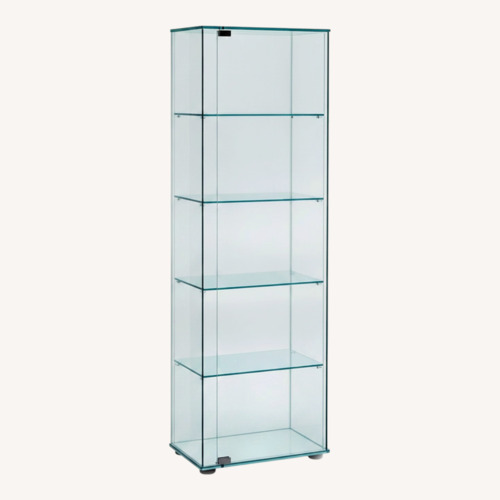 Used FIAM Italia Transparent Glass Bookcase for sale on AptDeco