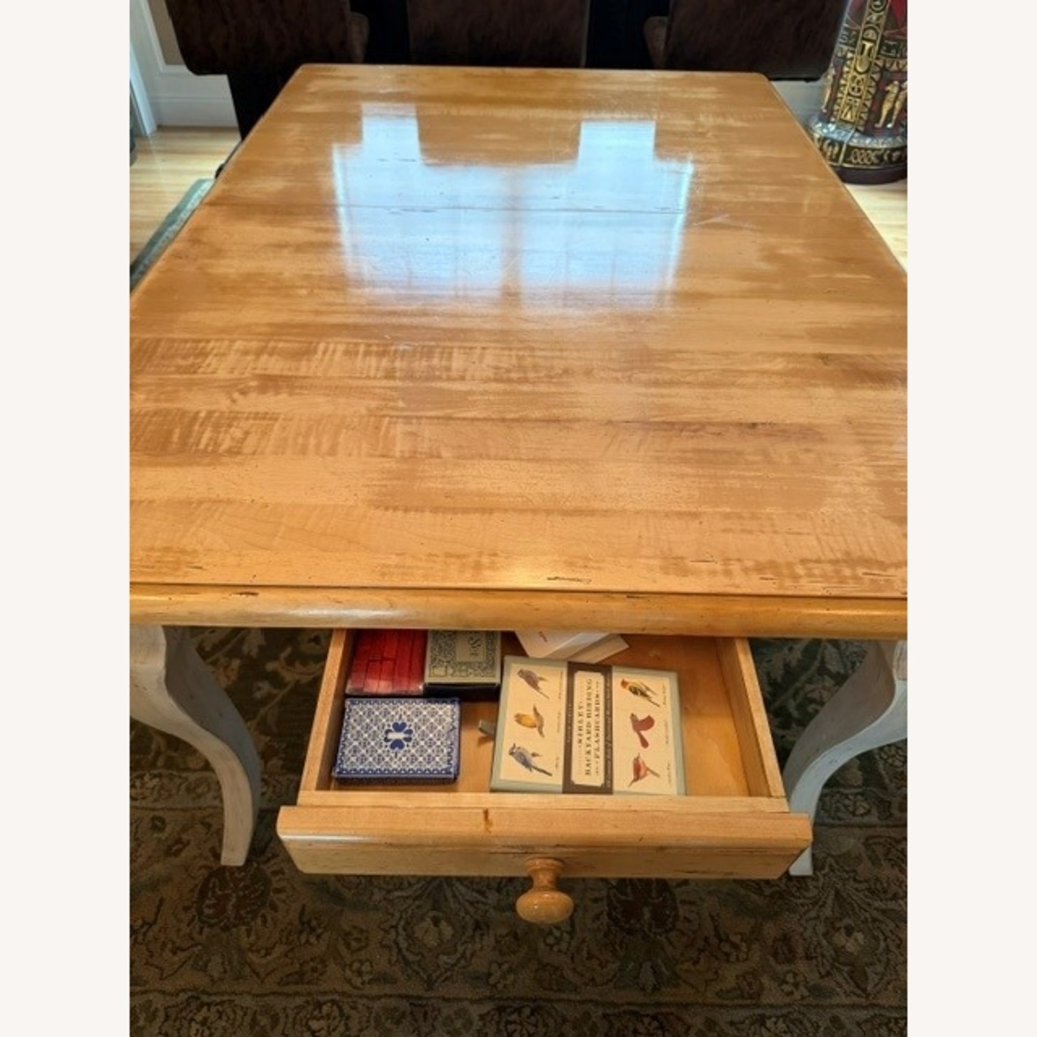 Bombay Company Wood Dining Table & 8 Chairs - image-7