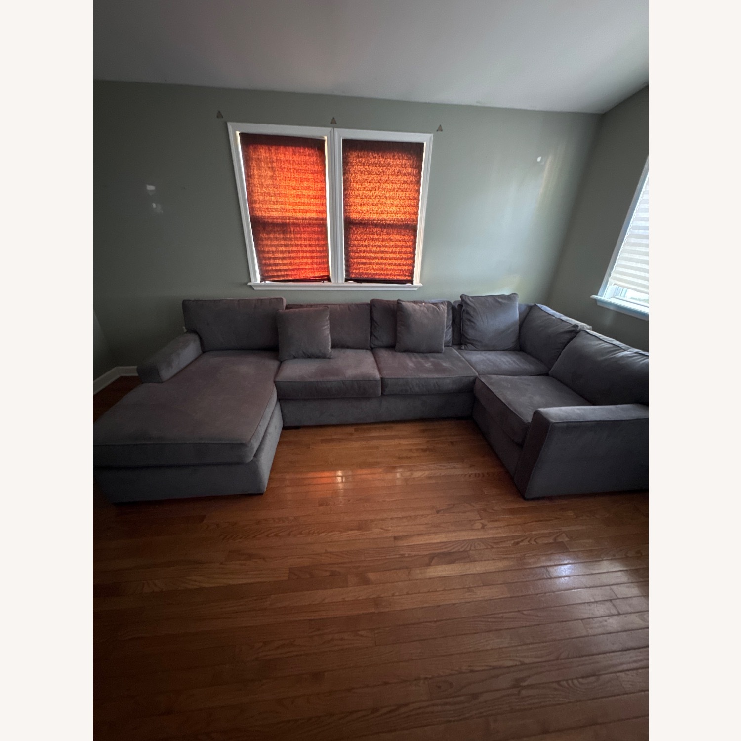 Ryder 4pc Light Gray Wood 3+ Seater Sofa - image-1