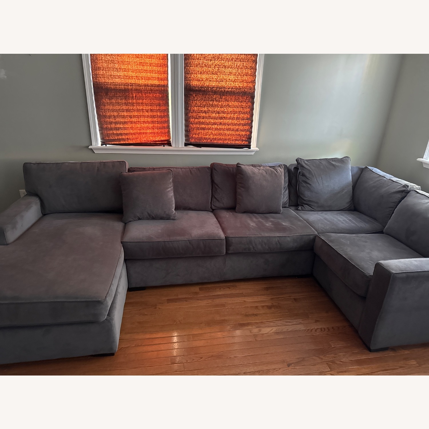 Ryder 4pc Light Gray Wood 3+ Seater Sofa - image-2