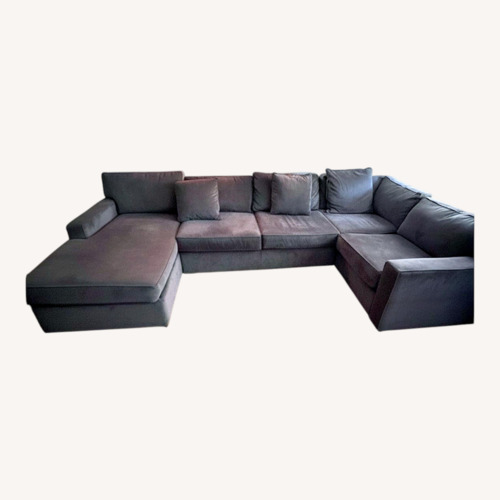 Used Ryder 4pc Light Gray Wood 3+ Seater Sofa for sale on AptDeco