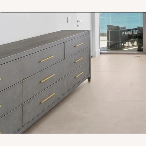Used Restoration Hardware Graydon Shagreen 9-Drawer Dresser in Fog for sale on AptDeco