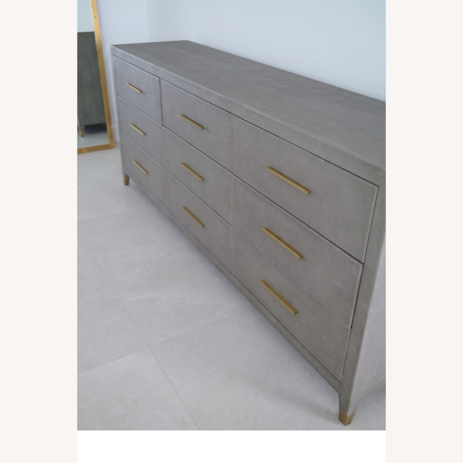 Restoration Hardware Graydon Shagreen 9-Drawer Dresser in Fog - image-3