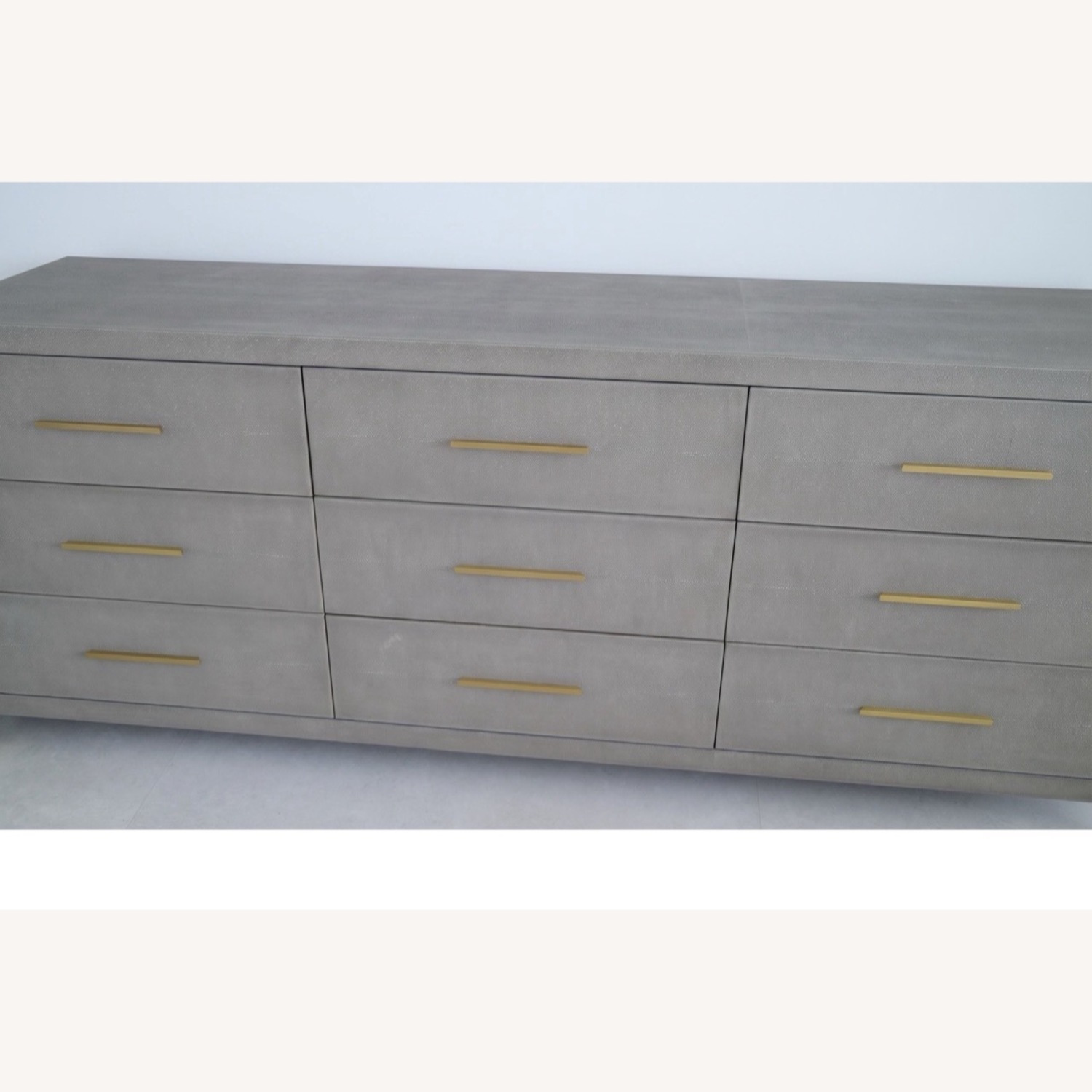 Restoration Hardware Graydon Shagreen 9-Drawer Dresser in Fog - image-4