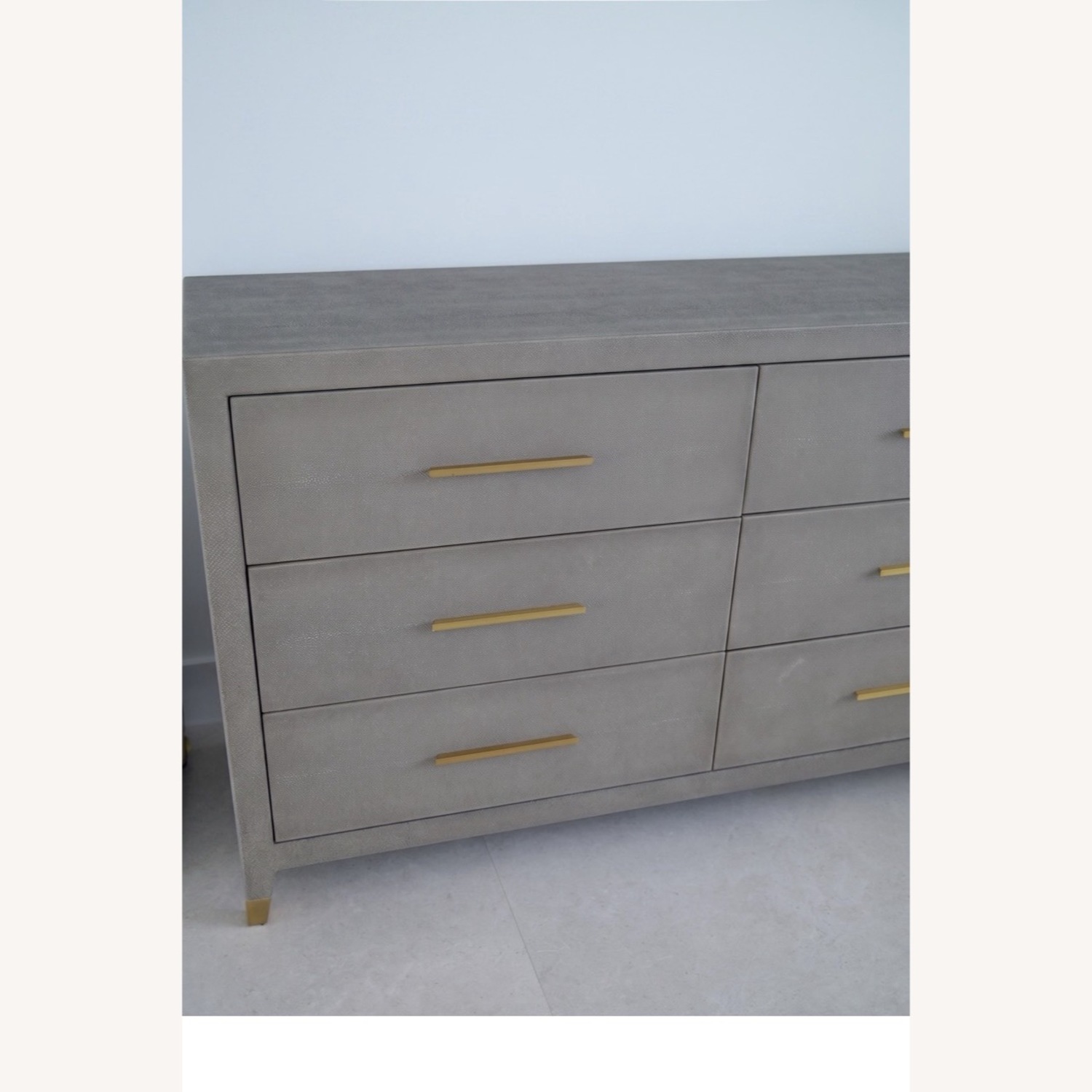 Restoration Hardware Graydon Shagreen 9-Drawer Dresser in Fog - image-2