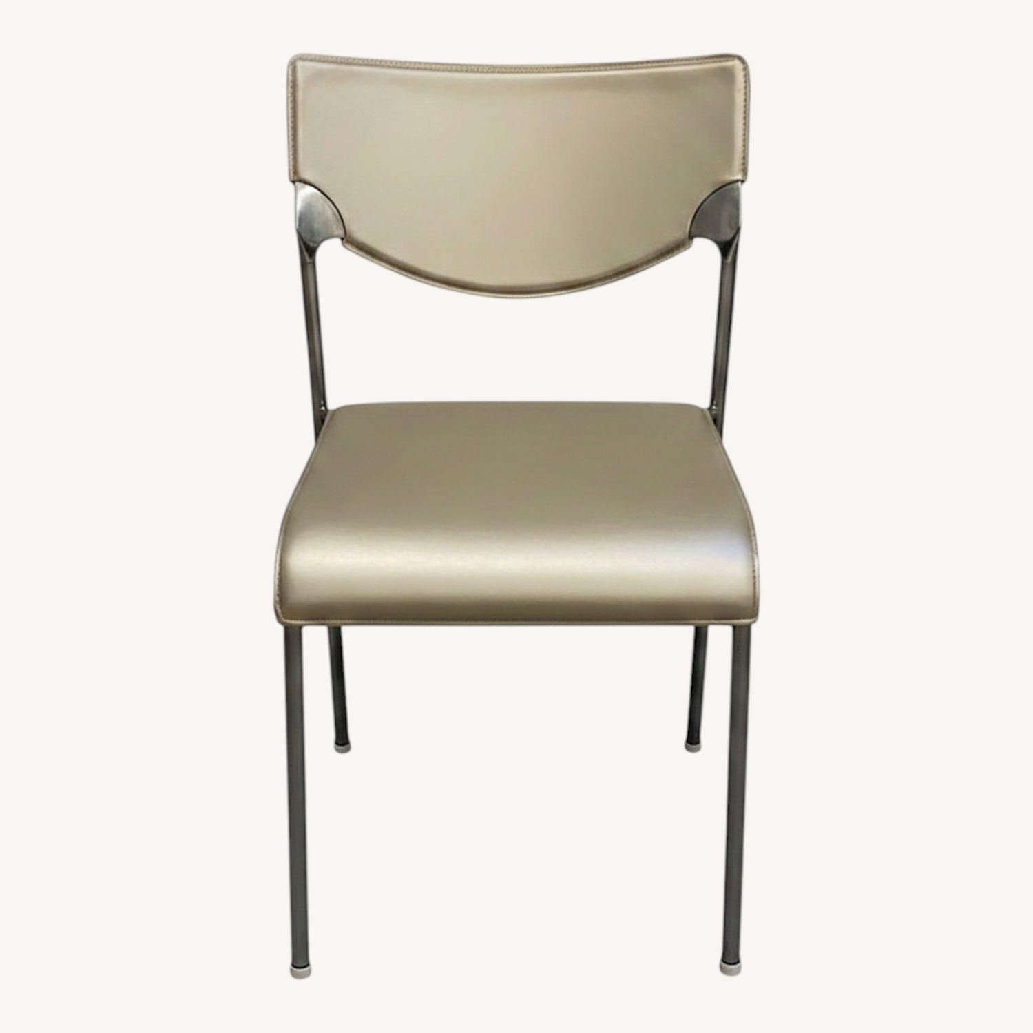Roche Bobois Leather Dining Chairs - image-0