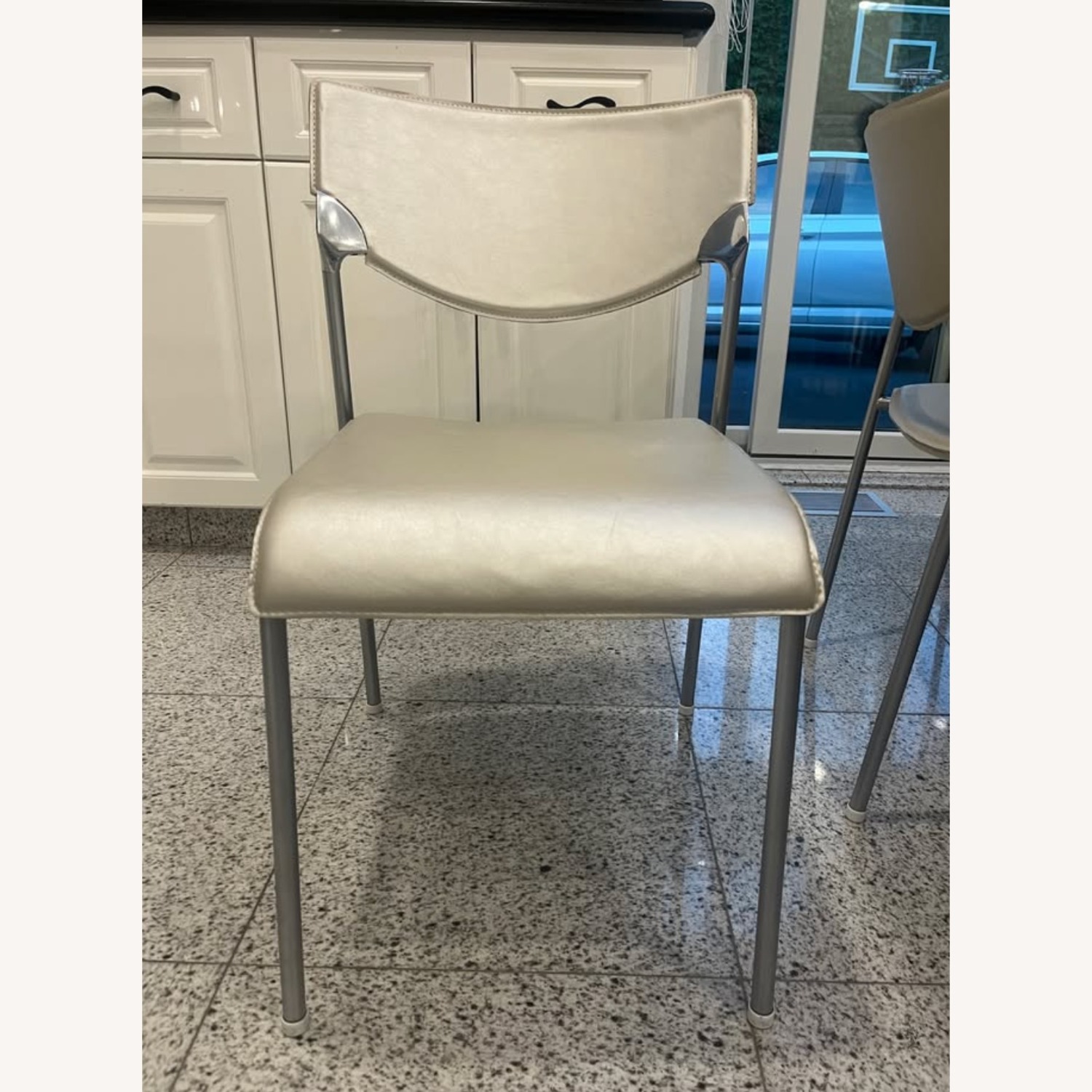 Roche Bobois Leather Dining Chairs - image-2