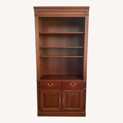 Used Dark Brown Wood Bookcase for sale on AptDeco