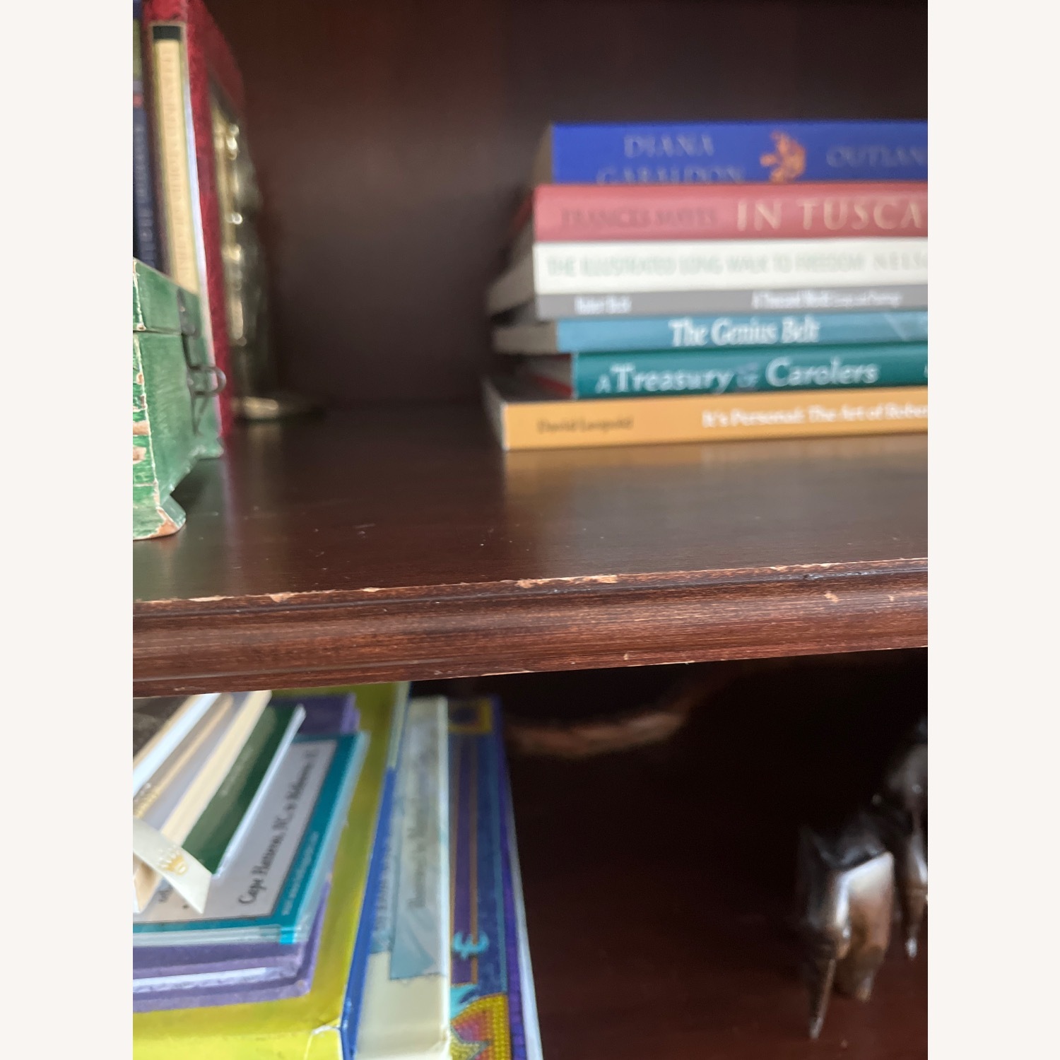 Dark Brown Wood Bookcase - image-4