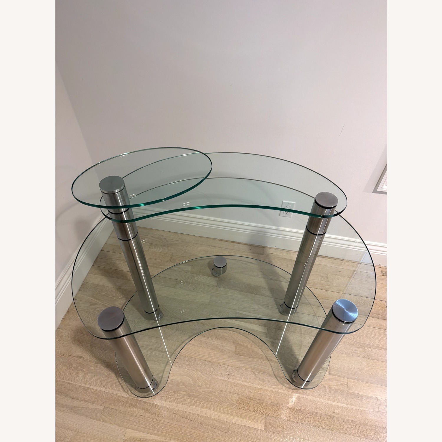 Roche Bobois Transparent Glass Desk - image-2
