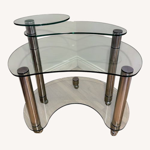 Used Roche Bobois Transparent Glass Desk for sale on AptDeco