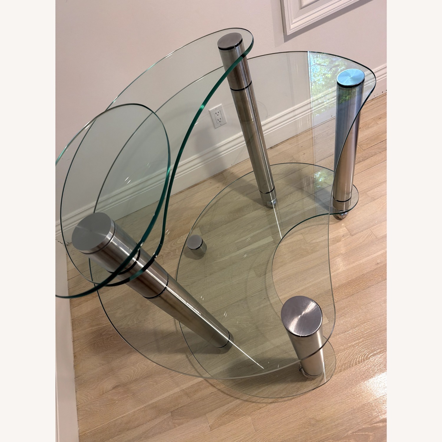 Roche Bobois Transparent Glass Desk - image-3